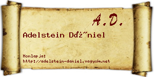Adelstein Dániel névjegykártya